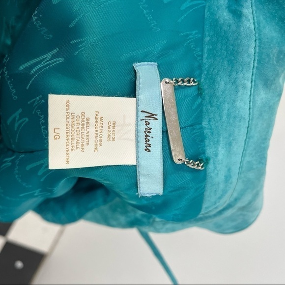 Marciano Turquoise Suede Jacket - Picture 16 of 16